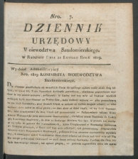 dziennik urzedowy woj.sandomierskiego 1819-7-00001